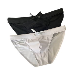 Quần Bơi Lưới Chạc Cao Cho Nam Quần Lót Xuyên Thấu Khoét Lưng Màu Trơn Quần Lót Gợi Cảm Thời Trang In LOGO Tùy Chỉnh - Product Image 5