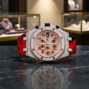Montre de luxe pour homme, en cuir antique, avec diamants Moissanite, bracelet en acier inoxydable, verre saphir, mouvement mécanique entièrement automatique, étanche - Product Image 3