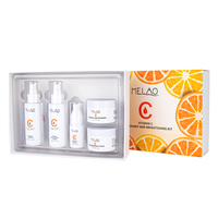 Ensemble de soins du visage en vitamine C, marque privée OEM ODM, Anti-âge, acné, blanchiment, éclaircissement, Kits de soins du visage en vitamine C personnalisés