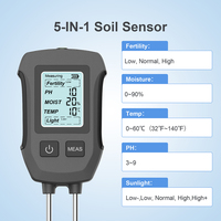Nouveau Testeur Numérique de Fertilité du Sol 5-en-1 – Analyseur de Nutriments et de pH du Sol – Vente Directe Usine