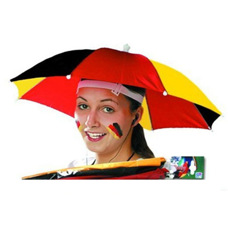 Buy Foldable Umbrella Hat,Rainbow Head 