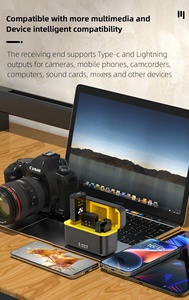 Bộ micro không dây chuyên nghiệp 2Mic, cầm tay, loại đeo cài áo, khử tiếng ồn, kèm sạc dự phòng - Product Image 6