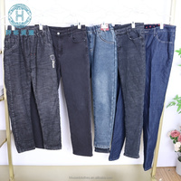 Lot de jeans en denim épais usagés, surplus en vrac, pantalons épais pré-aimés, unisexe, chauds, vêtements d'occasion pour la revente