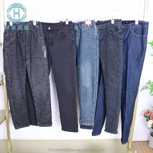 Pacas de Ropa Usada al por Mayor: Jeans de Mezclilla Gruesos de Invierno, Modernos, Limpios y Casuales, Marca HHRT, MOQ 100kg - Product Image 3