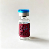 Autocollants en vinyle imprimés sur mesure pour peptides, étiquettes imperméables pour flacons de 3 ml, 10 ml, 15 ml pour poudre de peptides