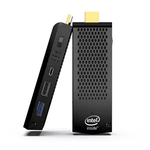 Cost-effective compact mini pc portable fanless mini pc stick T6 intel atom Z8350 CPU win 10 mini desktop pc stick