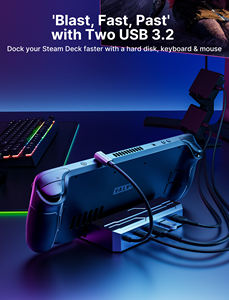 <span class=keywords><strong>JSAUX</strong></span> 6 IN 1 M2 SSD Enclosure Steam Deck Dock Accessoires pour console de jeu - Product Image 4