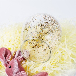 Sản phẩm hot 240ml 350ml Thiết kế sáng tạo cao Borosilicate đôi tường Cốc thủy tinh - Product Image 2