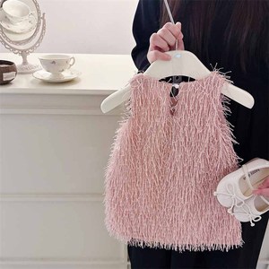 Vestido de Princesa Estilo Coreano para Niñas, Sin Mangas, con Flecos, Cuello Redondo, Vestido Tipo Pullover para Niñas Pequeñas - Product Image 4