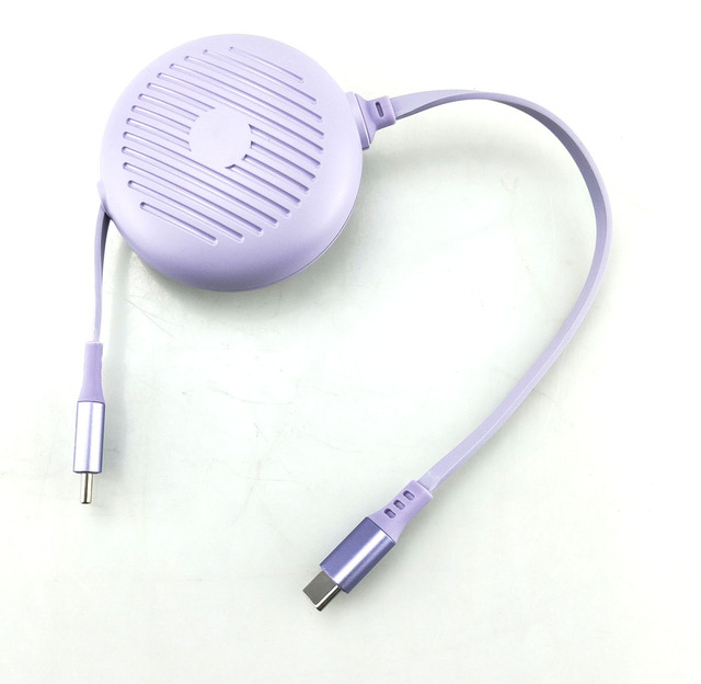 Multifunction One-Way Automatic Retractable 100W Usb Cable Reel Type-c Charger Extension Cord Cable DYH-2502
