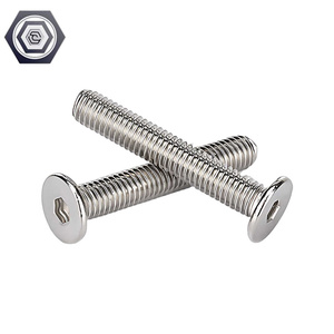 A2 thép không gỉ Hex ổ cắm siêu mỏng phẳng Wafer Đầu Nắp vít Allen Bolt vít Doanh kết nối inch biaungdo Đầu Phẳng - Product Image 2