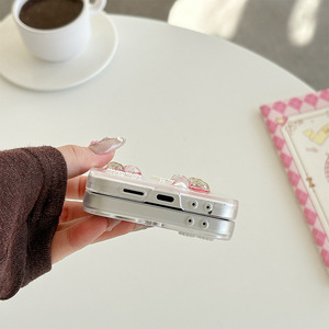 <span class=keywords><strong>เคส</strong></span>โทรศัพท์ลายพีชเชอร์รี่สามมิติ สำหรับโทรศัพท์มือถือ<span class=keywords><strong>เกาหลี</strong></span> Samsung Galaxy Z <span class=keywords><strong>Flip</strong></span> 8 Fold 7 W24 <span class=keywords><strong>Flip</strong></span> ดีไซน์กลิตเตอร์แบบกำหนดเอง - Product Image 3