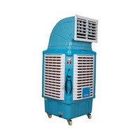 Ventilateur de refroidisseur d'air AC/ DC de grande capacité de réservoir d'eau extérieur et intérieur debout au sol
