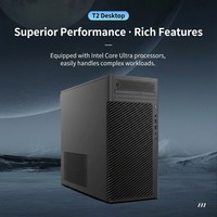 Station de travail en tour T2 32L |   Processeur Intel Core Ultra de 2e génération |   128 Go ECC DDR5 |   GPU professionnel pour l'ingénierie CAO