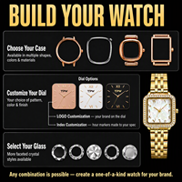 Montre-Bracelet de Luxe en Acier Inoxydable Pour Femmes à Logo Personnalisé, Cadran à Chiffres Arabes et Design Carré, Fabricant