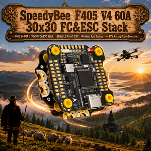 SpeedyBee <span class=keywords><strong>F405</strong></span> V4 60A Stack ชุดควบคุมการบินแบบไร้สาย ปรับแต่งผ่านแอพพลิเคชั่น พร้อม BLHeli_S 4-in-1 ESC สำหรับโดรนแข่ง FPV อะไหล่ควอดคอปเตอร์ - Product Image 1