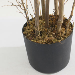 JWS3657 Pot en bambou artificiel pour décoration extérieure, mur vert, feuilles au toucher réel - Product Image 3