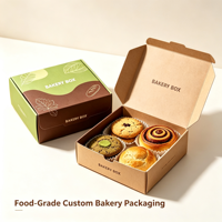 Boîte à pâtisserie en papier personnalisée pour beignets, biscuits, pain et pâtisseries
