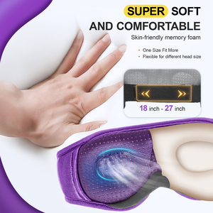 Antifaz Portátil con Bluetooth 5.4, Ruido Blanco Integrado y Música Suave, Bloqueador de Luz <span class=keywords><strong>para</strong></span> Viajes y Relajación Diaria - Product Image 6