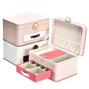 Multifunctional large-capacity jewelry box new jewelry display jewelry box children&#39;s hair accessories storage box