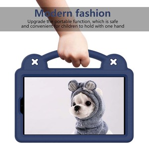 Joli ours Design EVA mousse enfants étui pour <span class=keywords><strong>tablette</strong></span> pour <span class=keywords><strong>Samsung</strong></span> Tab A7 Lite 8.7 pouces T220 T225 poignée pliable support antichoc couverture - Product Image 2