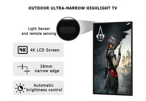 Hot Selling 3000 Nits 55 65 Inch Thinnest Commercial Digital Signage Screen Wall Mounting IP66 Outdoor Waterproof <strong>TV</strong> - Product Image 3