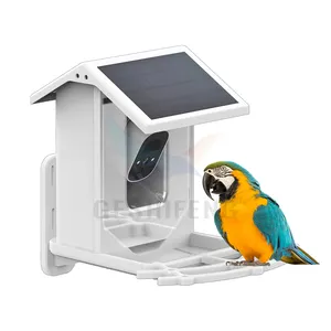 Zonne-Energie Slimme Vogelvoeders Met Camera Nachtzichtcamera Vogelsoorten Feeder Aansluiting Auto Capture