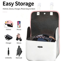 Sac arrière imperméable pour vélo électrique, sac suspendu pour moto, grande capacité, rangement pour chargeur, pochette universelle, organisateur