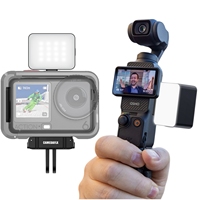 Medalight OSMO Pocket 3 Lumière d'appoint 2800-6500K Réglable avec support magnétique pour griffe porte-accessoire 36 LED IRC 90Ra pour caméra, téléphone et caméra d'action