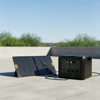 Générateur solaire sans fil en stock en Allemagne, 110V 220V 150W 2500W 5000W, mini station d'alimentation portable avec prise AC