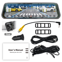 Enregistreur de conduite de véhicule de 9.36 pouces Boîte noire Caméra DVR de voiture avec Carplay sans fil et Android Auto MirroLink