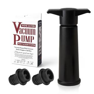 Vente en gros d'accessoires de bar sur Amazon Pompe à vide pour le <span class=keywords><strong>vin</strong></span> rouge avec <span class=keywords><strong>bouchon</strong></span> en silicone en plastique noir <span class=keywords><strong>Bouchon</strong></span> à <span class=keywords><strong>vin</strong></span> en verre - Product Image 6