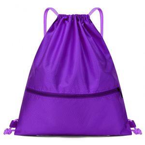 Mochila Deportiva Simple con Cordón para Actividades al Aire Libre, Ligera, para Baloncesto, de Tela Oxford, con Cierre de Cremallera - Product Image 3