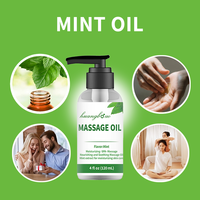 Usine en gros livraison gratuite 100% pur naturel bio menthe bonne huile de Massage du corps pour les femmes et les hommes
