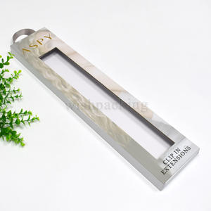 Boîtes d'emballage en papier personnalisées avec fermeture magnétique pour faux cils perruque avec poignée en ruban - Product Image 2