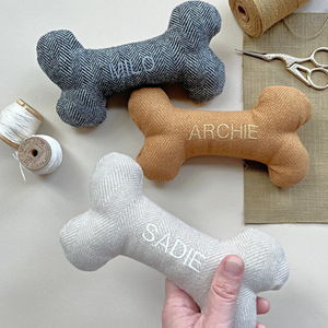 Hızlı gemi kişiselleştirilmiş adı Pet çiğnemek oyuncaklar kemik şekli kumaş dayanıklı köpek oyuncak köpek Pet hediyeler için açık eğitim etkinliği - Product Image 3