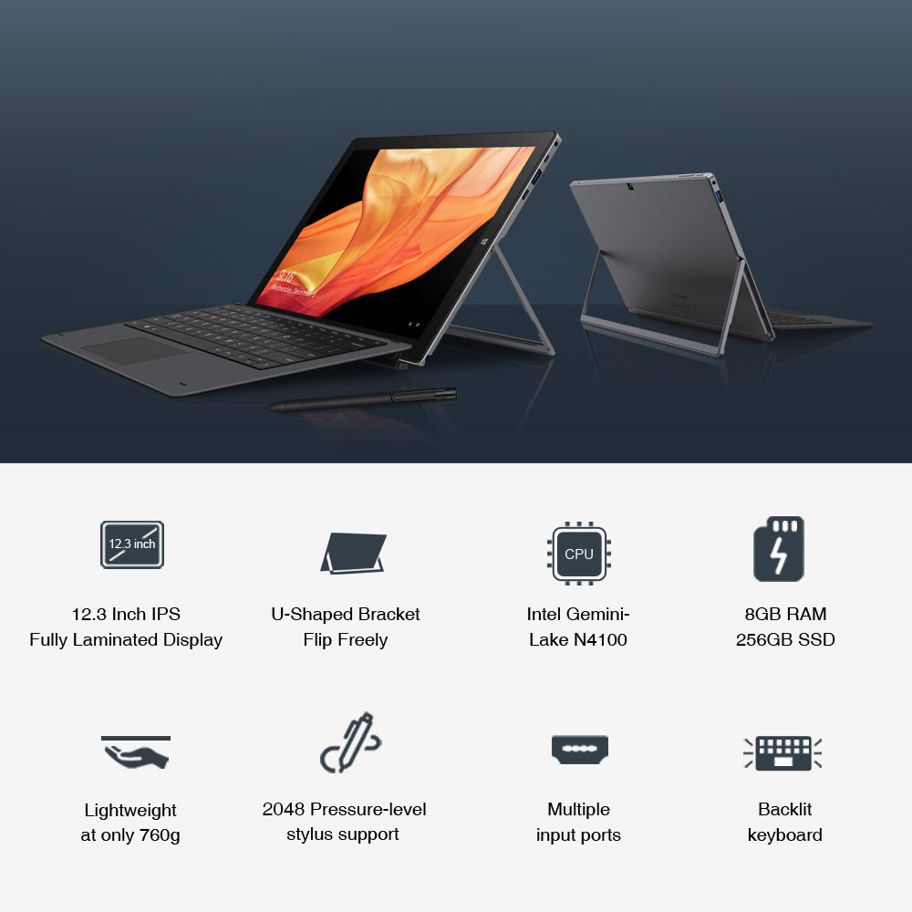 CHUWI UBook Pro タブレット 12.3インチ 1920*1280 Win 10 Intel