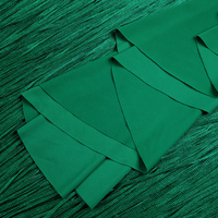 SS2439 été ensembles femmes vert Sexy haut et Maxi gland jupe élégante tenue de fête moulante élégant deux pièces