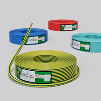 Câble électrique en cuivre isolé en PVC 1mm/1.5mm/2.5mm/4mm/6mm BV pour câblage domestique