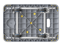 Carretilla de Plataforma Plegable de Alta Calidad con 4 Ruedas de Plástico para Transporte, Carro de Mano para Almacén y Supermercado, Herramientas de Proveedor Chino