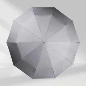 Parapluies de mariage fonctionnels pour l'extérieur avec garantie de satisfaction, parapluie pliable en 3 sections avec crochet pour sac - Product Image 1