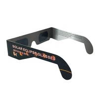 Lunettes d'éclipse solaire à lentille argentée certifiées AAS ISO