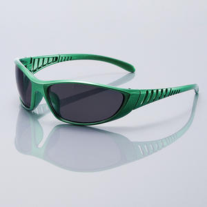 نظارات شمسية نسائية أنيقة بالجملة بتصميم ذراع متحرك معدني مطلي، نظارات مجوفة بأسلوب Y2K، حماية من الأشعة فوق البنفسجية 400 للرجال - Product Image 3