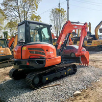 Mini-excavatrice sur chenilles hydraulique Kubota 165 d'occasion à bas prix en gros, 6,5 tonnes, chargeuse-pelleteuse 165 en stock