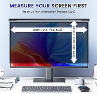 Protection d'écran anti-espion en acrylique ultra-fin de 32 pouces, 0,3 mm, haute transparence, pour moniteur d'ordinateur
