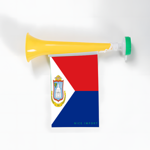 Drapeaux des îles Turcs et Caïcos, trompettes en plastique pour encourager lors d'événements sportifs, événements sportifs nationaux, supporters <span class=keywords><strong>de</strong></span> football - Product Image 2