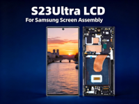 Suku Cadang Perbaikan Ponsel Layar Sentuh LCD/OLED Garansi 1 Tahun untuk Model S20 S21 S22 S23 Ultra A53 S10 Plus A13