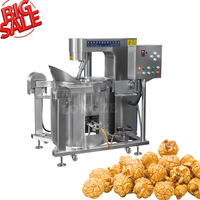 Machine à popcorn multifonctionnelle automatique au caramel et au chocolat, ligne de production de popcorn