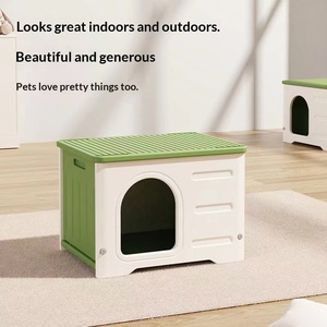 Casa para Gatos y Perros Pequeños de Plástico Sólido de Lujo Moderno, Resistente a la Lluvia, para Exteriores, de Claw Villa Factory - Product Image 4