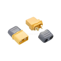 Conector de Cable de Alta Corriente XT60H de 2 Pines Macho/Hembra, Chapado en Oro, para Batería de Silla de Ruedas Eléctrica